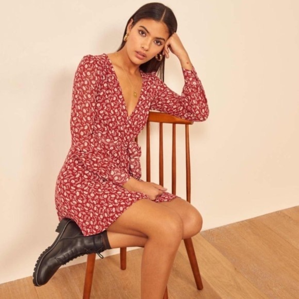 Reformation Offset Dress (Python)